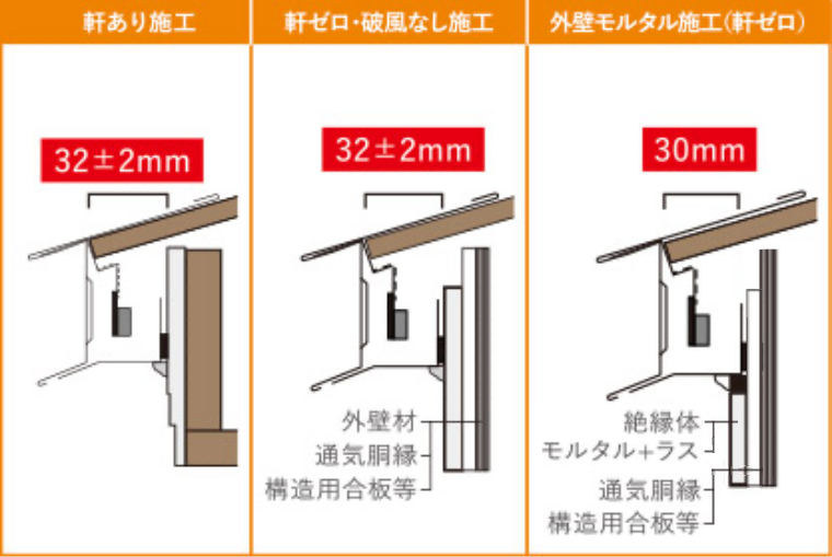 野地の出施工確認図